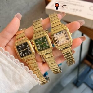 SANTOS DE WSSA003991628 V6 FACTORY CARBON Gold Color by S-Watch 36MM