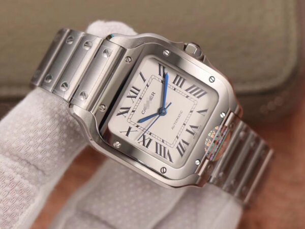 SANTOS WSSA0029 BV FACTORY SILVER WHITE DIAL - 图片 2