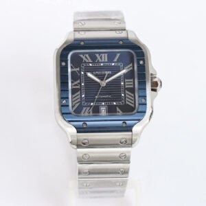 SANTOS GF FACTORY BLUE BEZEL