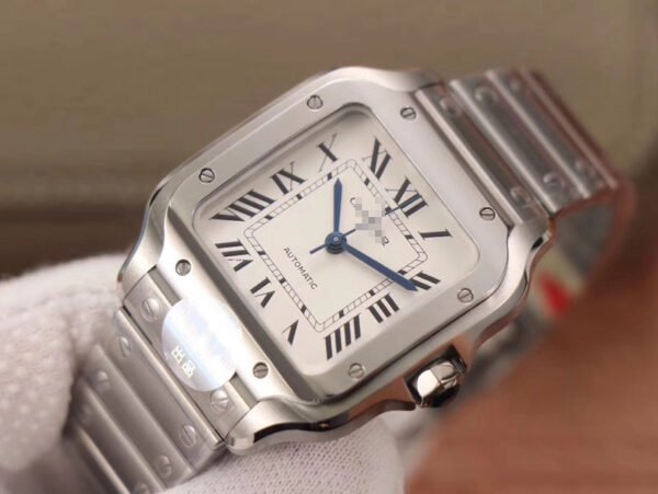 SANTOS WSSA0029 BV FACTORY SILVER WHITE DIAL - 图片 4