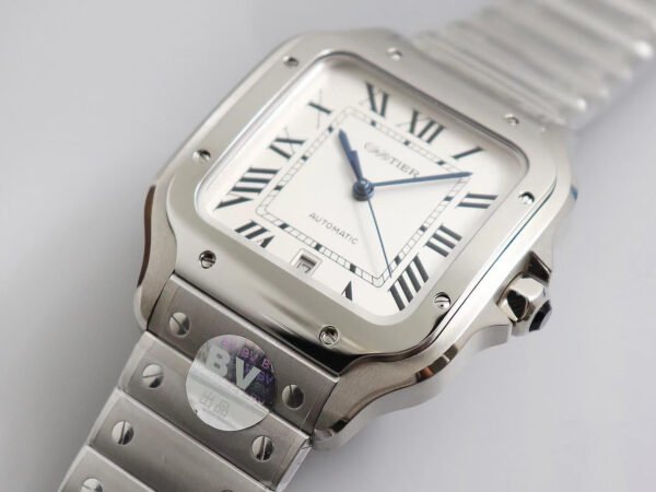 SANTOS WSSA0009 BV FACTORY STAINLESS STEEL WHITE DIAL - 图片 4