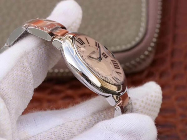 BALLON BLEU DE W69201 LADIES 33-36 MM V6 FACTORY PINK DIAL - 图片 5