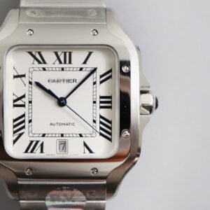 SANTOS WSSA0009 BV FACTORY STAINLESS STEEL WHITE DIAL