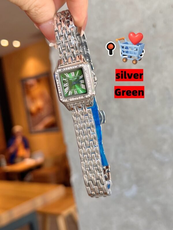 SANTOS DE WSSA0039959696 V6 FACTORY CARBON Silver by S-Watch 22MM - 图片 5