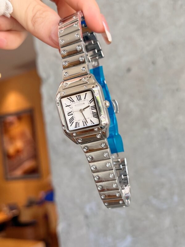 SANTOS DE WSSA003991629 V6 FACTORY CARBON Silver by S-Watch 36MM - 图片 3