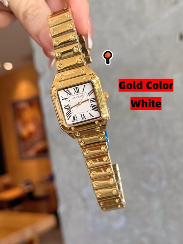 SANTOS DE WSSA003991628 V6 FACTORY CARBON Gold Color by S-Watch 36MM - 图片 4