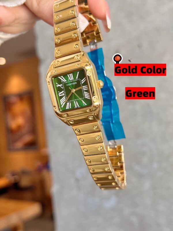 SANTOS DE WSSA003991628 V6 FACTORY CARBON Gold Color by S-Watch 36MM - 图片 2